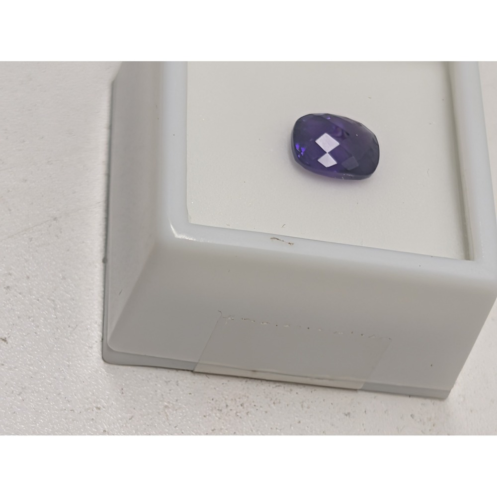 African Amethyst Loose Gemstone 2.20ct Cushion Cut 10x8mm Purple A4C042 - Picture 3 of 6